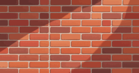 A visually striking red brick wall pattern with varied shades and textures, perfect for design projects or backgrounds seeking a contemporary, urban aesthetic in visuals.