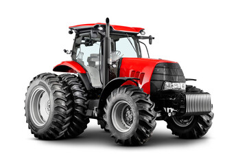 Trator vermelho agro agriculture