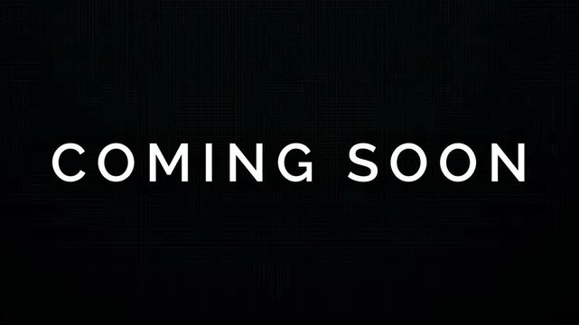 Announcing Upcoming Release 'Coming Soon' Visual for Anticipation and Excitement 4K Motion Animation