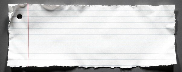 Torn edges, gridded memo paper, distressed black and white Vintage feel , sheet, design element, graphic