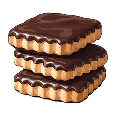 Mostaccioli Cookies Traditional Italian Christmas Treat Vector Illustration  

