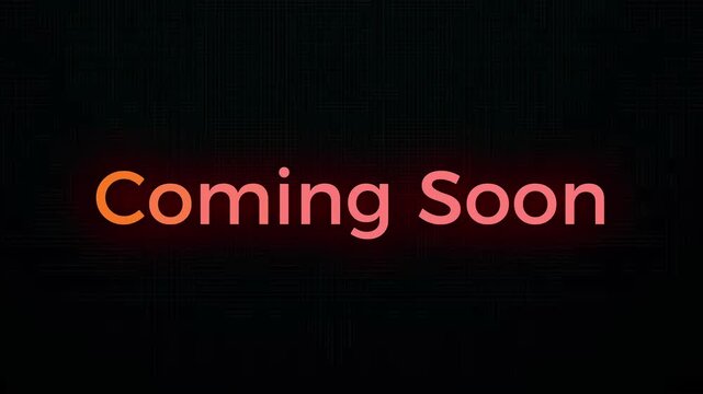 Anticipation Unveiled A Glimpse into the Upcoming Launch, Coming Soon, Exciting Projects Ahead 4K Motion Animation