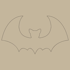 vector illustration of a bat halloween 