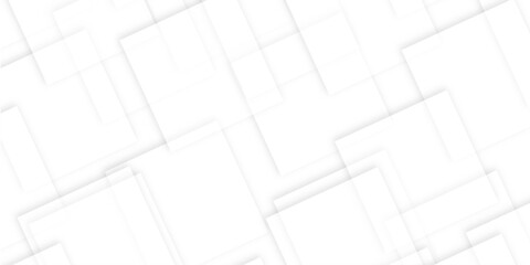 White-Gray abstract vector background. Digital technology concept. Modern transparency rectangle shapes.