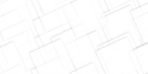 White-Gray abstract vector background. Digital technology concept. Modern transparency rectangle shapes.