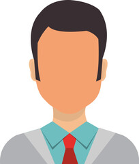 Male Professional User Avatar Placeholder Vector Icon