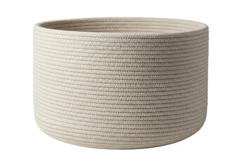 Isolated woven basket for storage, organization, home decor, laundry in light color
