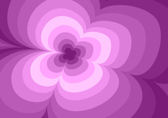 Purple shades, abstract background with spirals from the center, creating a floral wallpaper illustration