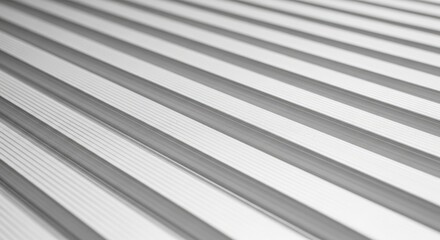 Obraz premium Sleek silver metal paneling creating a modern industrial vibe perfect for architectural designs and backgrounds