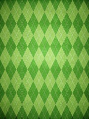 Green Argyle Pattern with Geometric Background