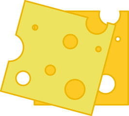 Cheese slice illustration