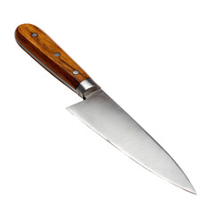 Professional Stainless Steel Kitchen Knife with Wooden Handle for Culinary Use