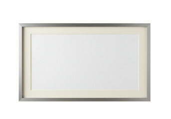 Isolated picture frame with mat, gallery wall art frame mockup, blank design, stylish decor