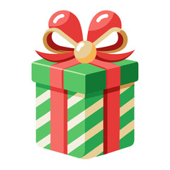 gift box with ribbon vector