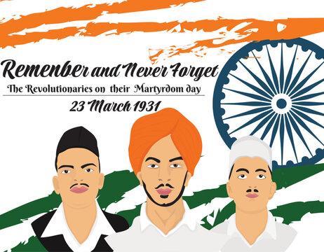 Shaheed Diwas Vector
