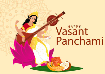 Vasant Panchami Vector
