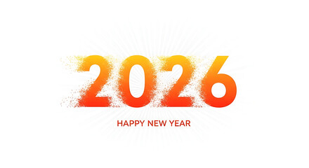 Happy new year 2026 modern gradient design concept for celebration