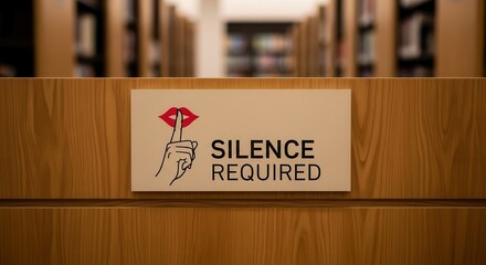 Keeping Silence: Sign In Library, Focused On The Requirement For Quietness And Respect