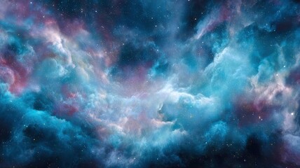 Stellar Nebula with Bright Star Patterns