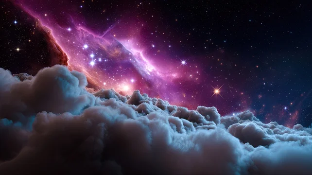 Astronomical Cloud Swirl in Deep Cosmos