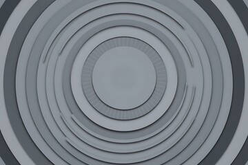 Obraz premium Generative AI concentric circles abstract design visualization.