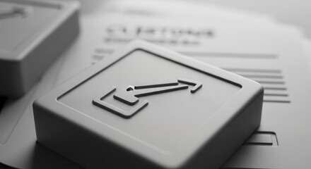 Minimalist Technological Design Illustrating Transfer Concept Across Digital Or Physical Medium