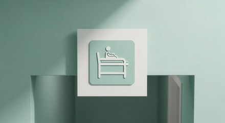 Minimalistic Study Icon: Abstract Representation of Learning and Education Concept