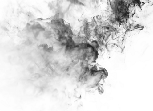 Realistic smoky atmosphere drifting mist transparent PNG