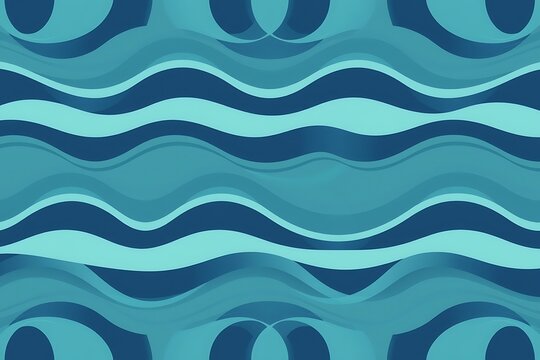 Generative AI flowing waves abstract pattern design.