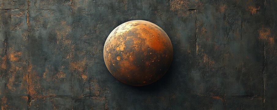 Abstract dark gray wallpaper with textured planetary design