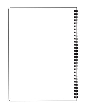 Blank Spiral Notebook Template