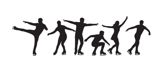 Skaters having fun people
