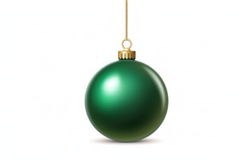 Hanging green christmas ball ornament hanging jewelry.