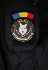 Obraz premium Romanian Police Special Forces (SIAS) officers during a mission.