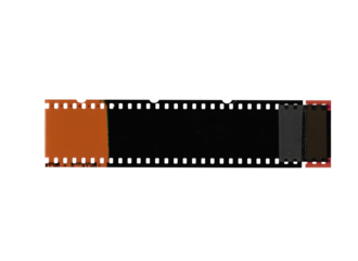 Distressed analog photography border with tearing details