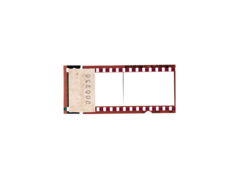 Blank camera roll strip for digital scrapbooking layout