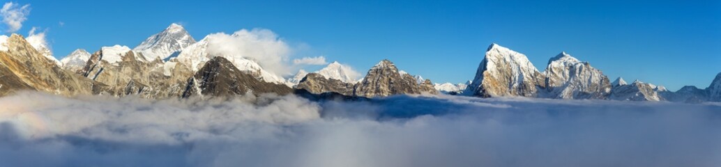 Mount Everest Lhotse Makalu Evening