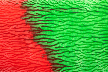 Thick vibrant abstract acrylic paint texture with lines splatters