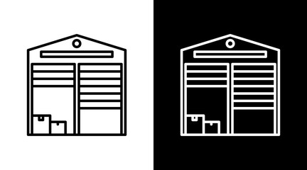 Storage Unit With Icon Set Design