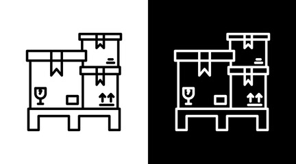 Stockpile With Icon Set Design