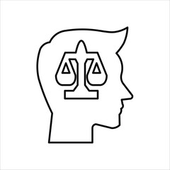 rationality icons. simple line vector