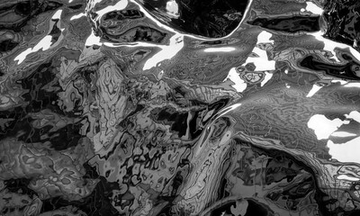 shiny abstract metallic chrome texture seamless wavy silver chromatic futuristic background