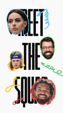 Bold & Colorful Face Intro - Vertical