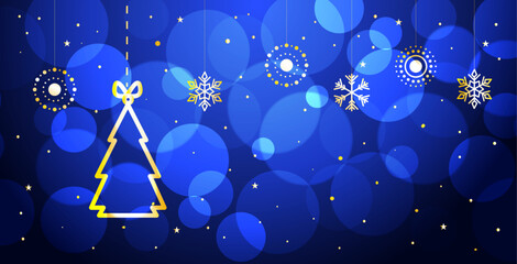 Obraz premium albero di natale, cartolina di natale, albero, natale