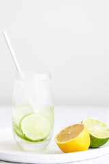 Cold lime water.