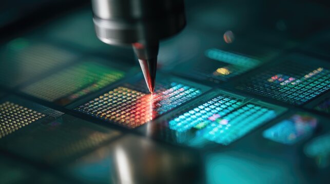 Precision laser technology for microchip fabrication in a modern semiconductor manufacturing facility - Powered by Adobe