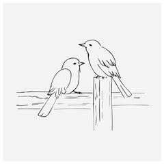 vector illustration of a bird