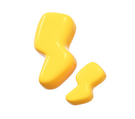 Pain Lightning Bolt 3D Icon Acute Sensitivity Symbol