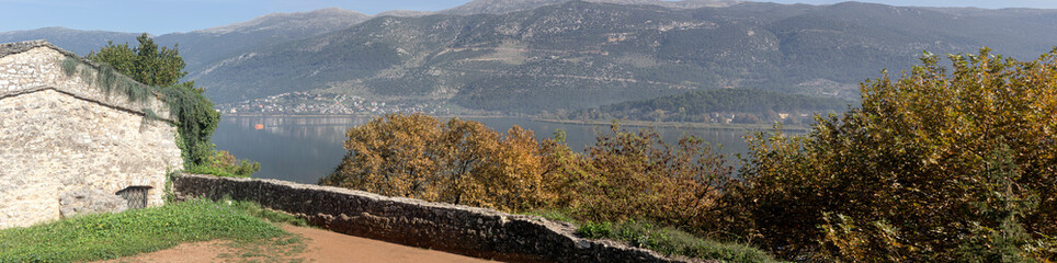 The embankment of the city of Ioannina (northwestern Greece)  by the lake Pamvotis