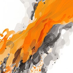 Orange White Black 6